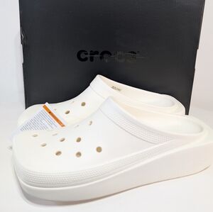 crocs Classic Blunt Toe Unisex Clog Chalk White Mens 10 Women's 12 NEW